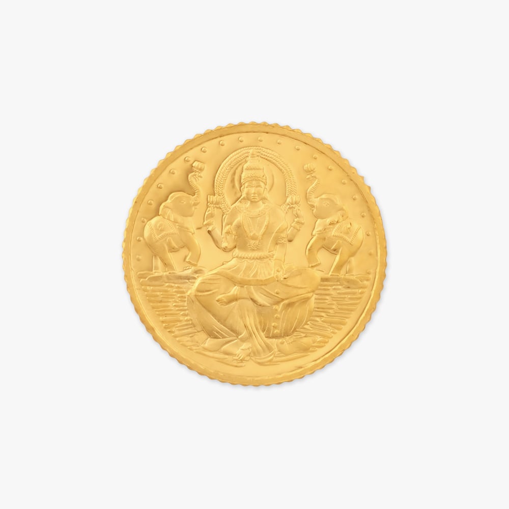 

10 gram 24 Karat Gold Coin with Lakshmi Motif