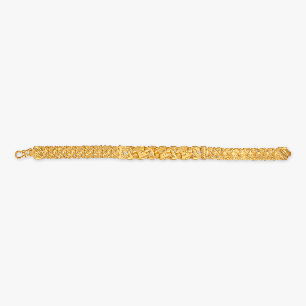 Power Link Gold Bracelet for Men,,hi-res image number null