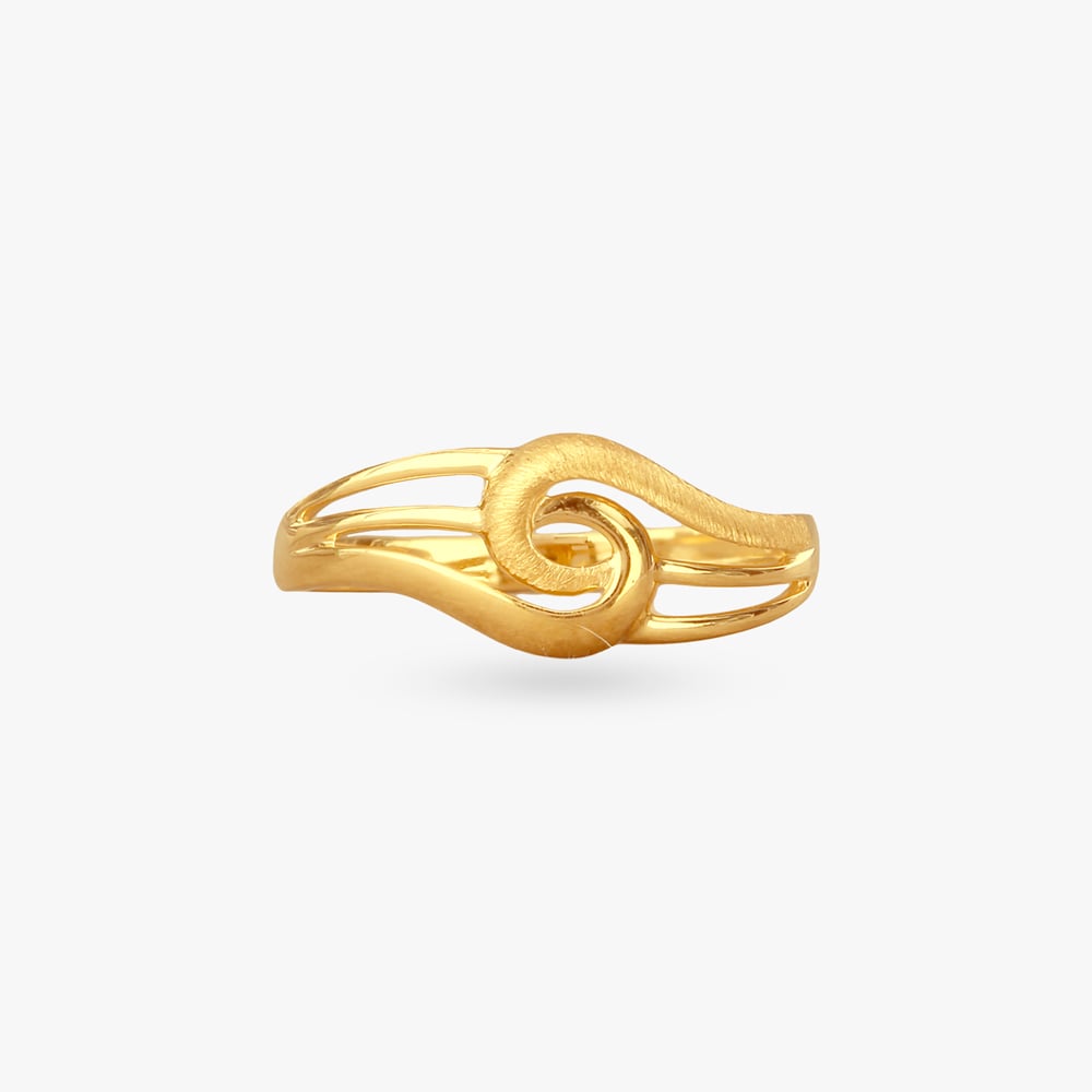 Wave Loop Gold Ring,,hi-res image number null