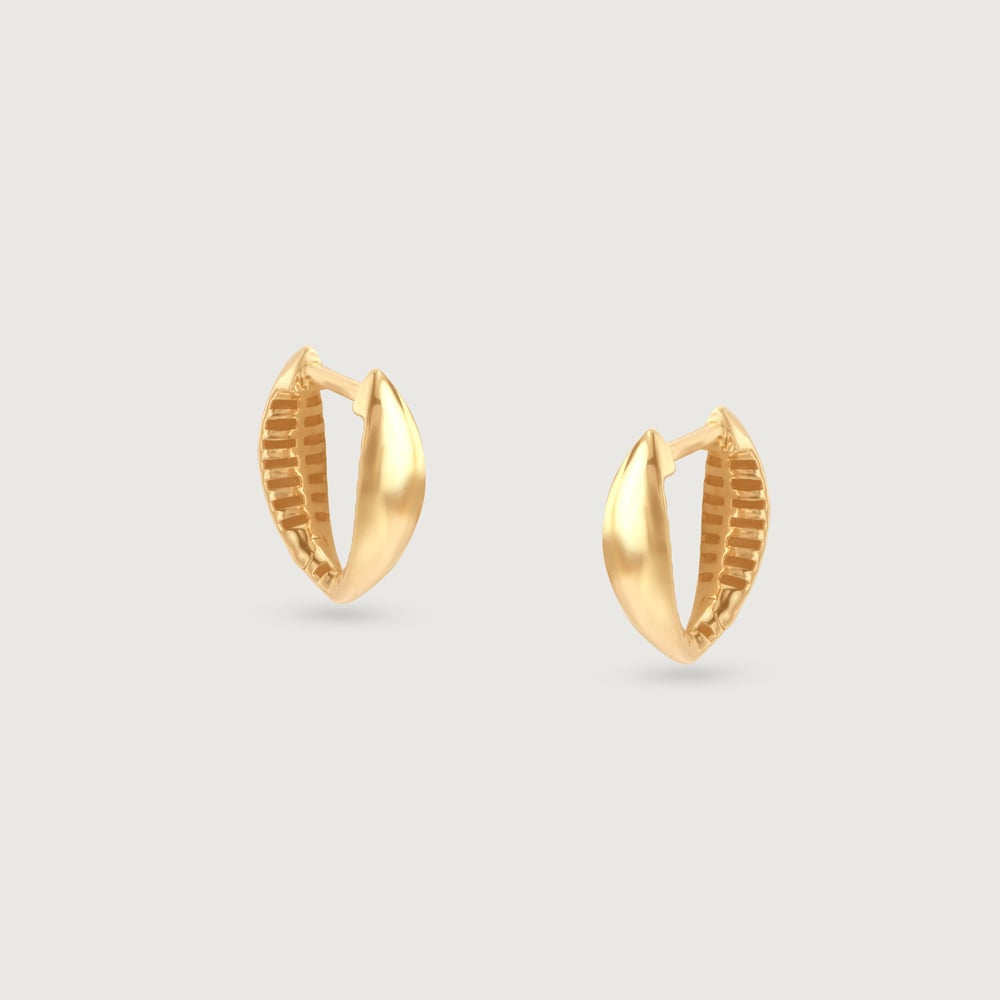 Sculpted Luxe Gold Hoop Earrings,,hi-res image number null