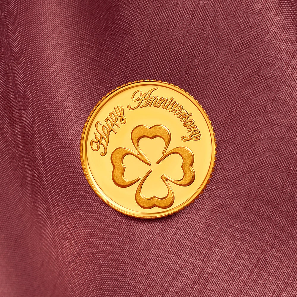 Happy Anniversary Gold Coin