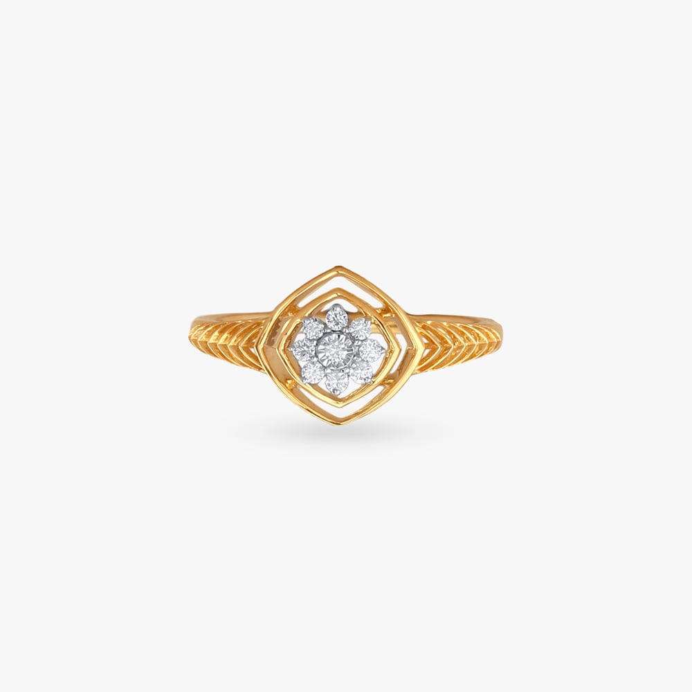 Floral Hexa Diamond Ring,,hi-res image number null
