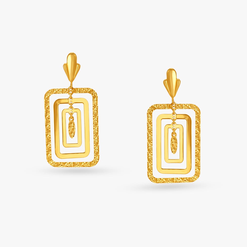 

Graceful Modern Drop Earrings