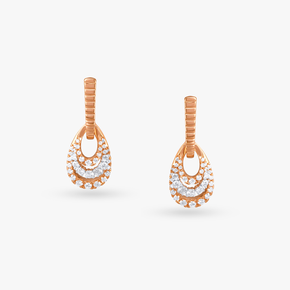 Dazzling Teardrop Diamond Drop Earrings,,hi-res image number null