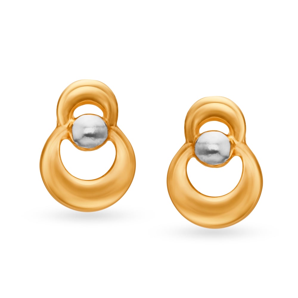 Casual Gold Stud Earrings,,hi-res image number null