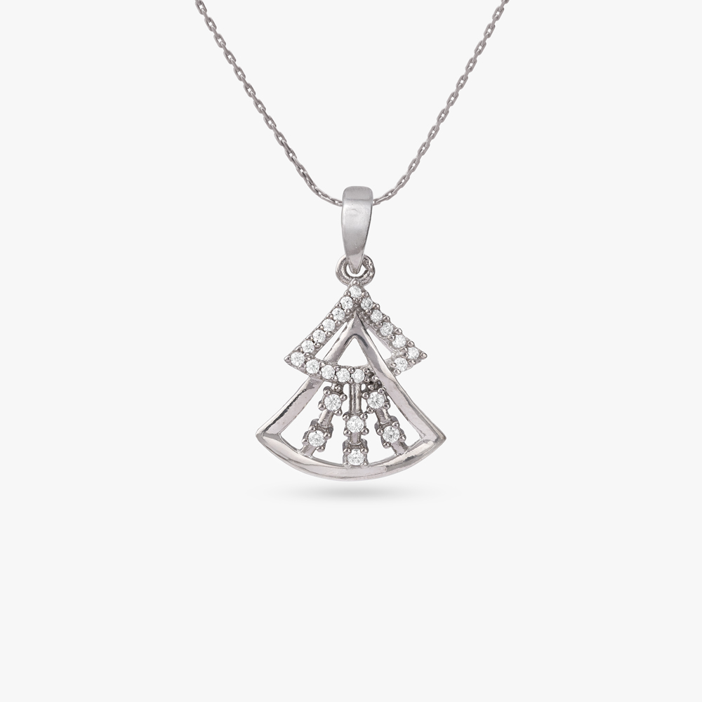 Frosted Gleam Silver Pendant and Earrings Set,,hi-res image number null