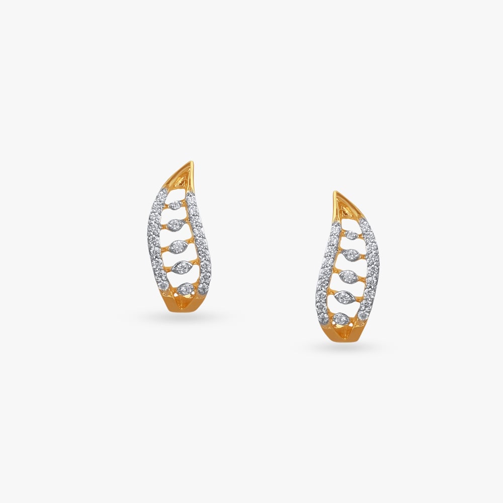 Effortless Glam Diamond Hoop Earrings,,hi-res image number null