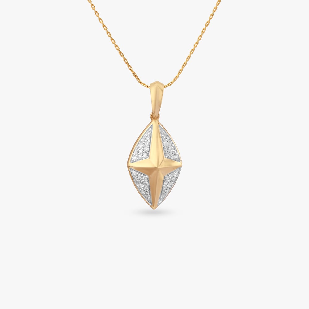 

Stellar Shine Diamond Pendant For Men