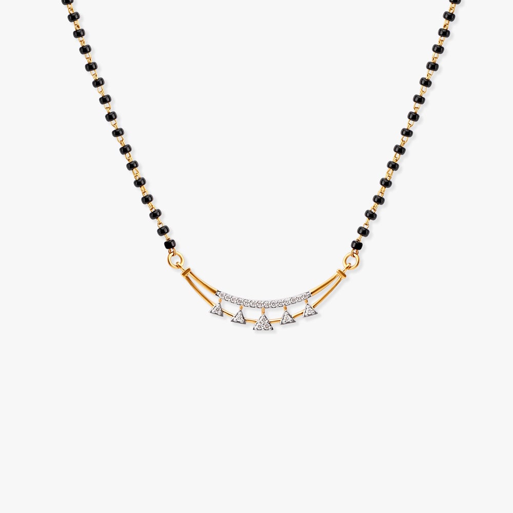 Elegant Beginnings Diamond Mangalsutra,,hi-res image number null