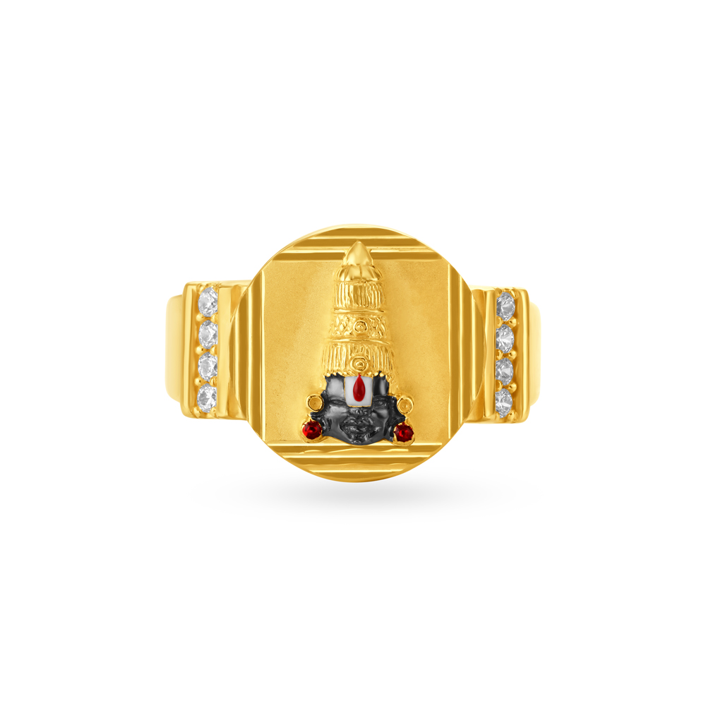 Opulent Men's Gold Finger Ring