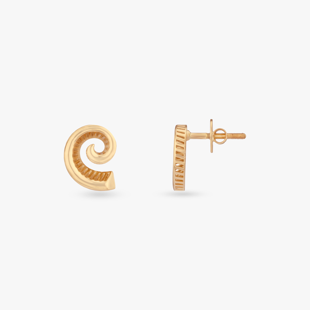 Sculpted Circle Gold Pendant and Earrings Set,,hi-res image number null