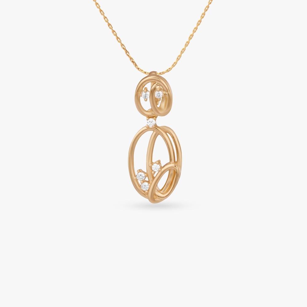 

Layered Loop Gold Pendant