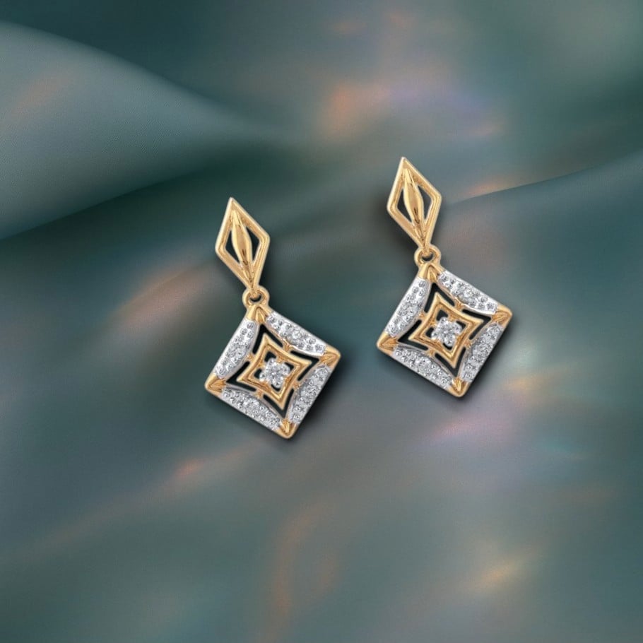 Stellar Maze Diamond Drop Earrings,,hi-res image number null
