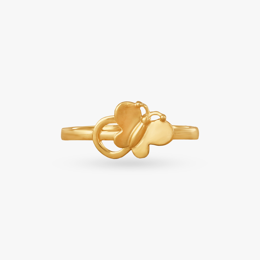 Tiny Flutter Gold Ring for Kids,,hi-res image number null