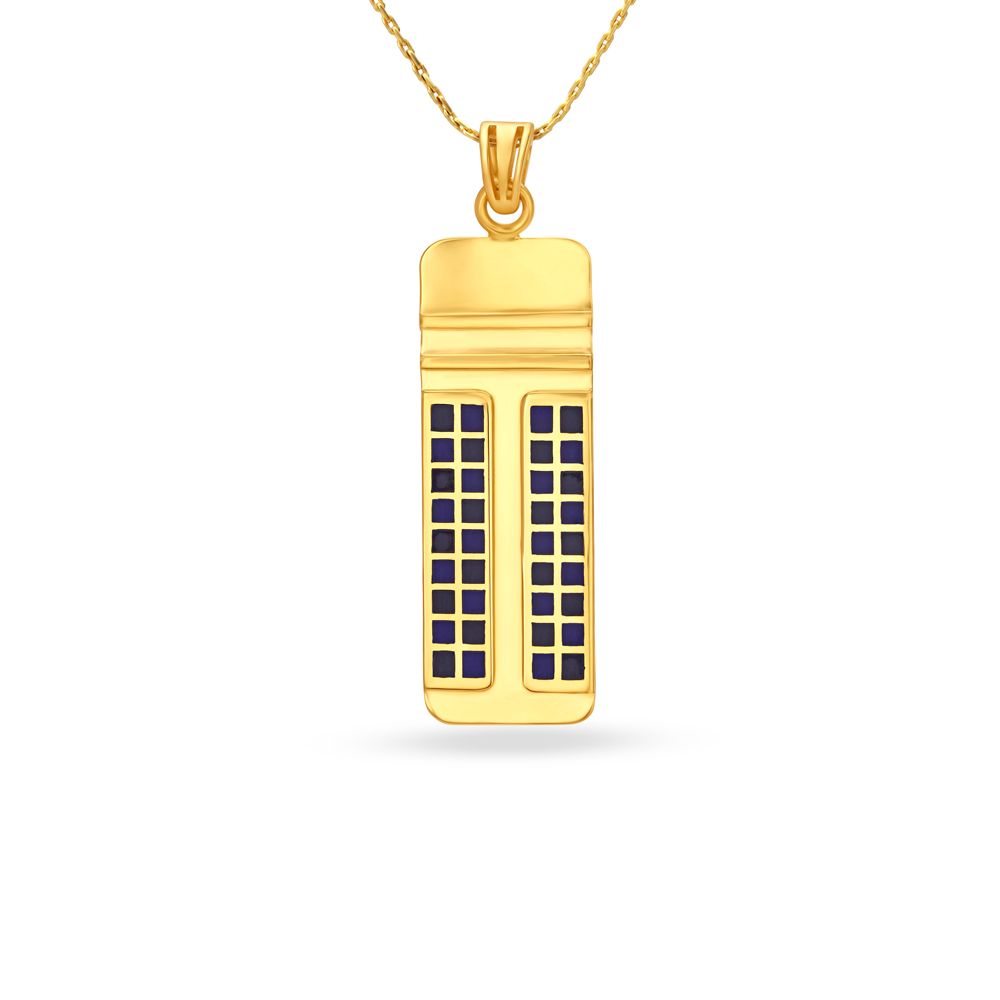 Creative Geometric Gold Pendant For Men,,hi-res image number null