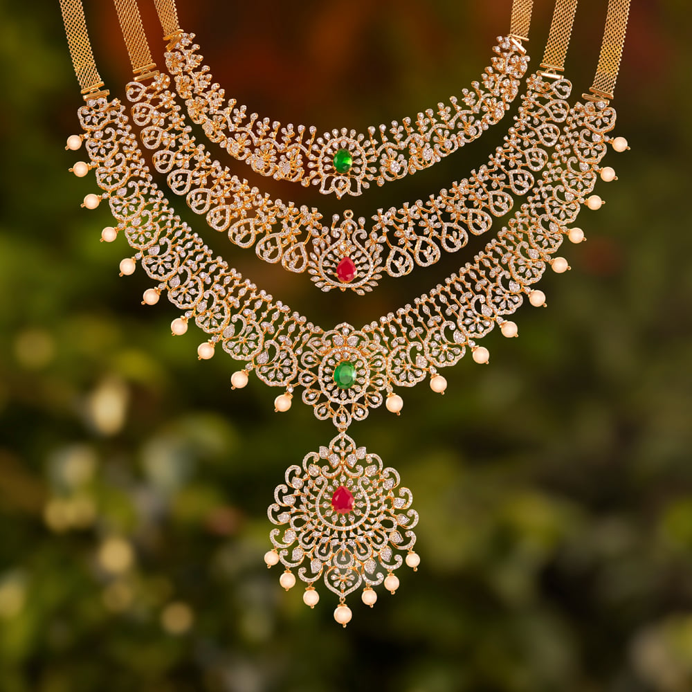 Versatile Grandeur Diamond Necklace Set,,hi-res image number null
