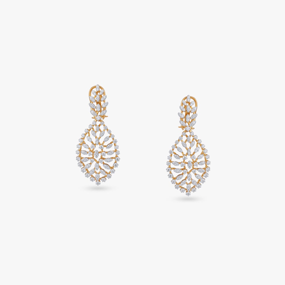 Diamond Cascade Mesh Necklace Set,,hi-res image number null