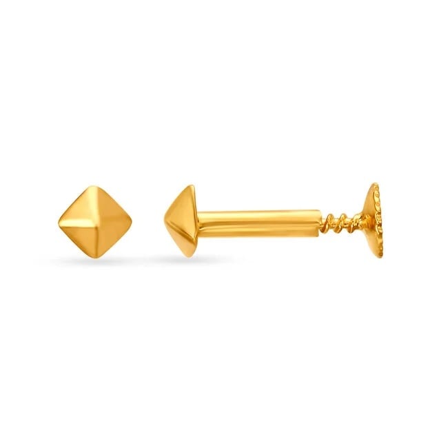 Pyramid Glam Gold Stud Earrings,,hi-res image number null