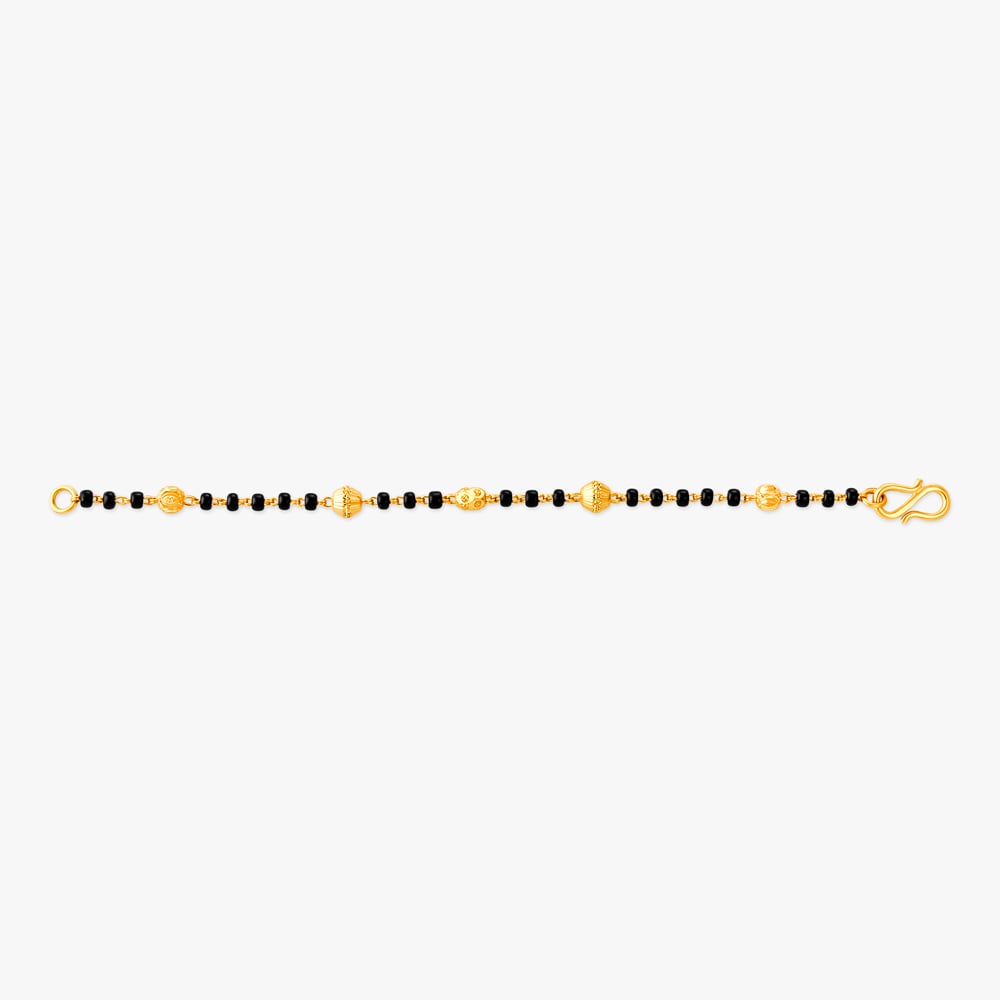 Traditional Gold Mangalsutra Bracelet,,hi-res image number null