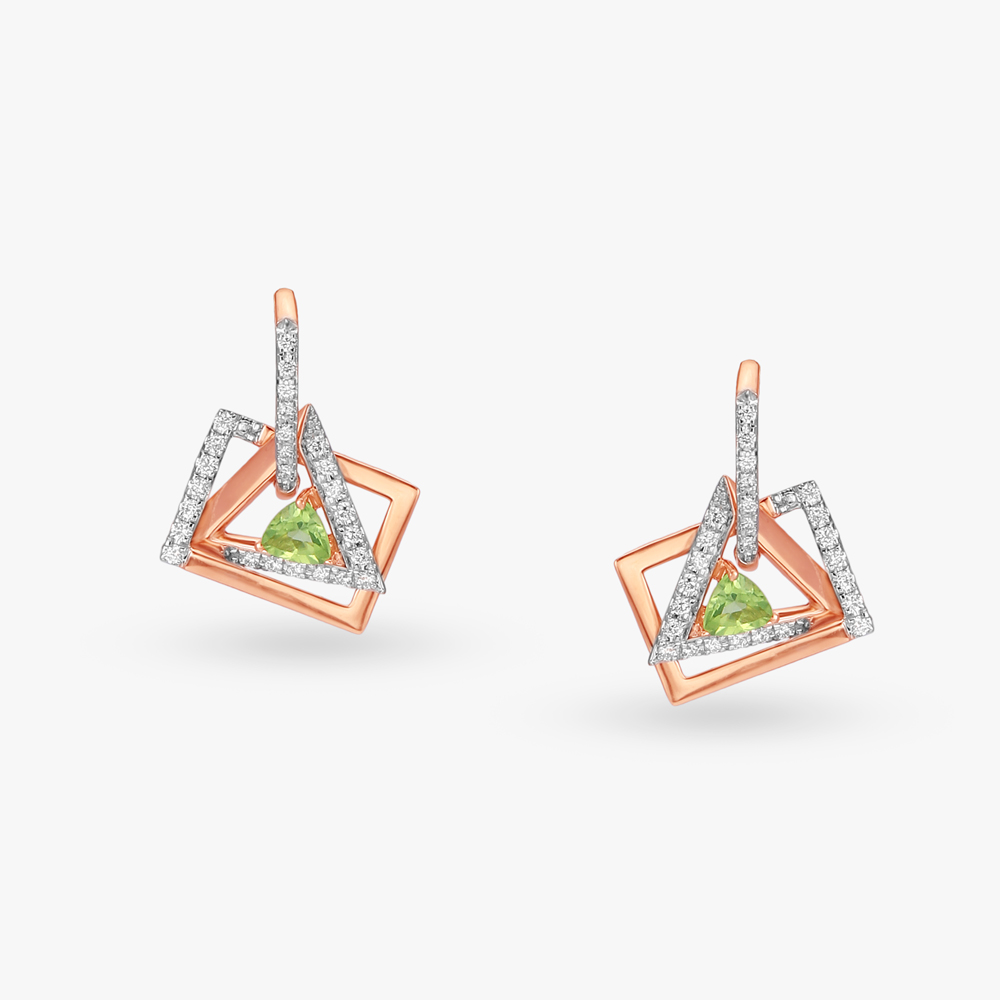 Geometric Diamond Necklace Set,,hi-res image number null