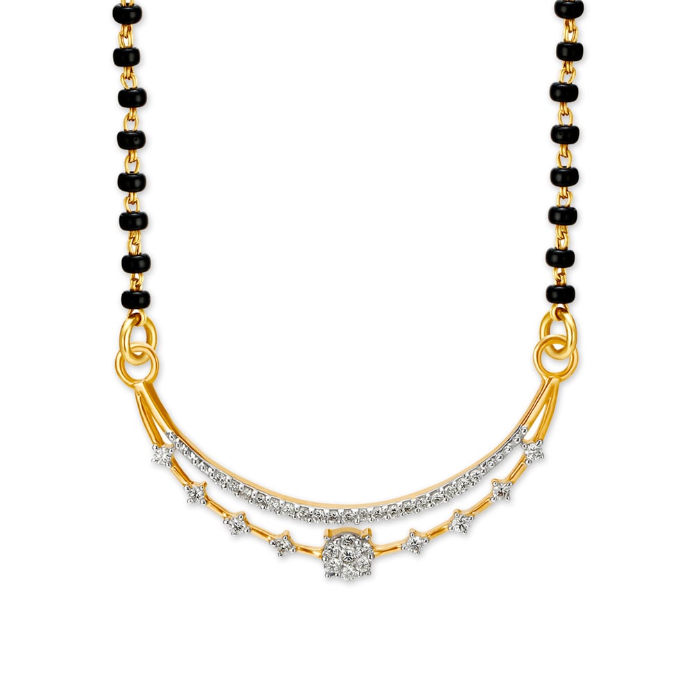 Charming Flower Mangalsutra,,hi-res image number null