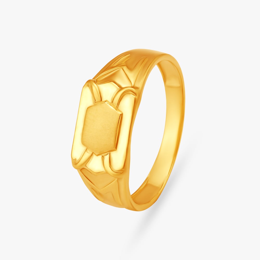 Marvellously Modest Gold Ring for Men
