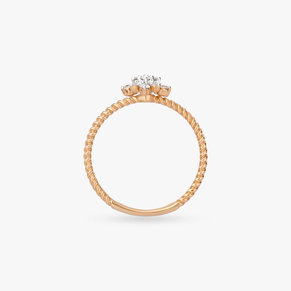 Twisted Bloom Diamond Ring,,hi-res image number null