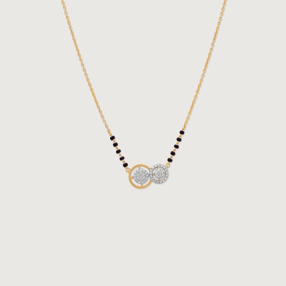 Timeless Interlinked Diamond Mangalsutra,,hi-res image number null