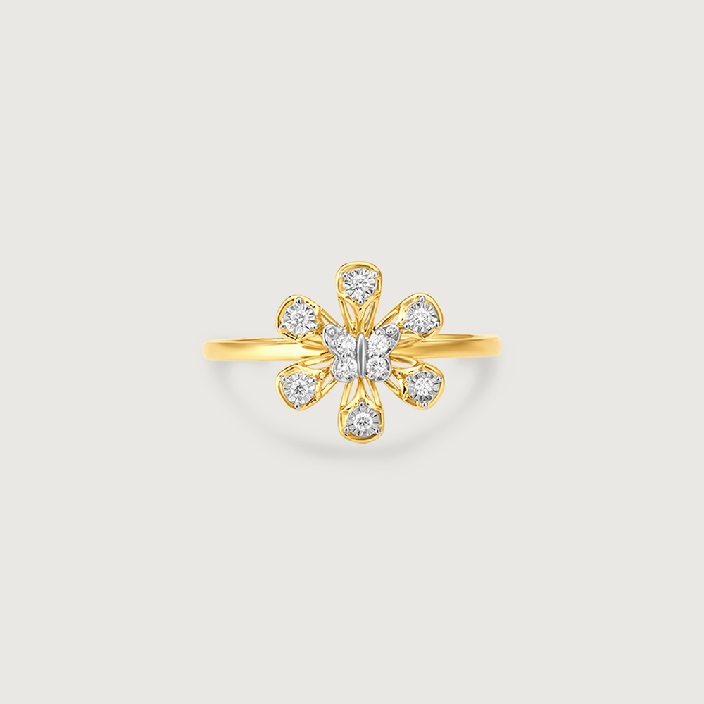 Floral Flutter Diamond Ring,,hi-res image number null