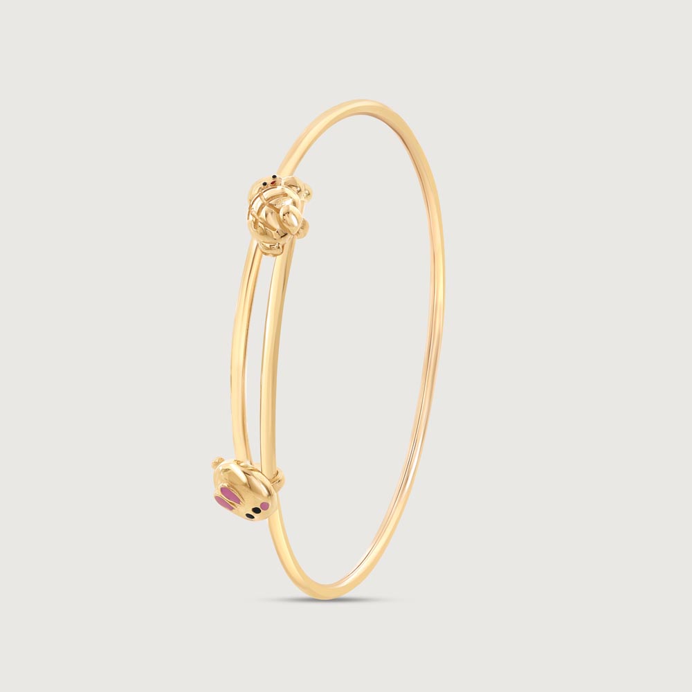 Pawfect Bear Gold Bangle,,hi-res image number null