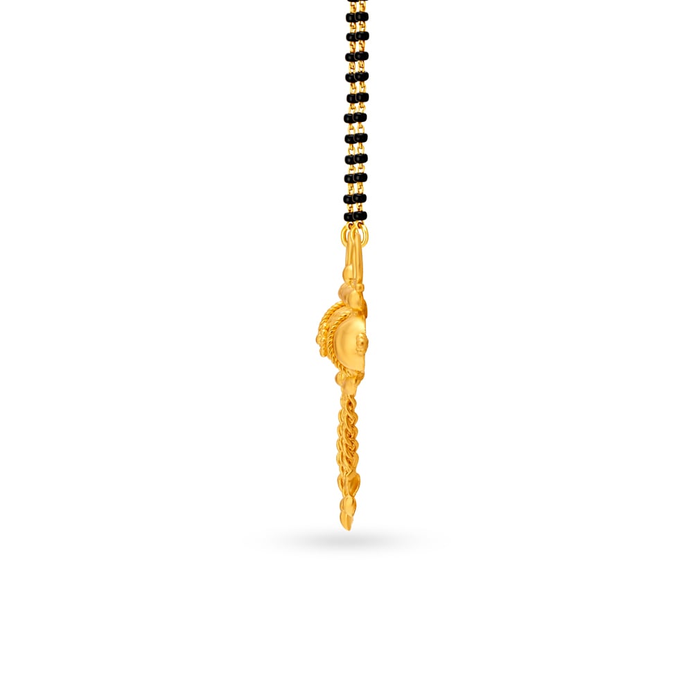 Cylindrical Gold Pendant,,hi-res image number null