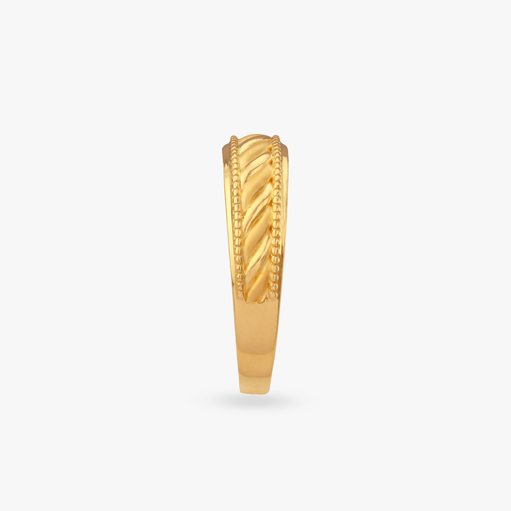 Heritage Edge Gold Ring for Men,,hi-res image number null