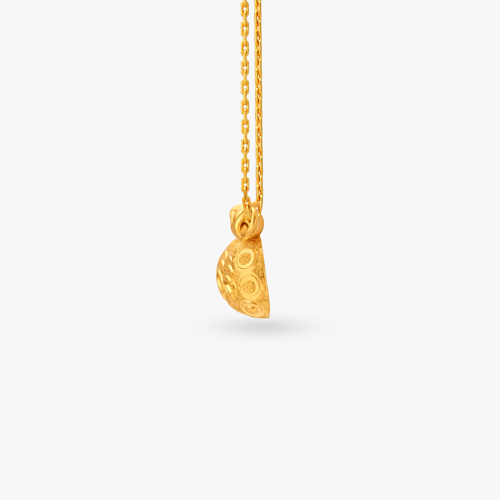 Swirl Gold Vati Pendant,,hi-res image number null
