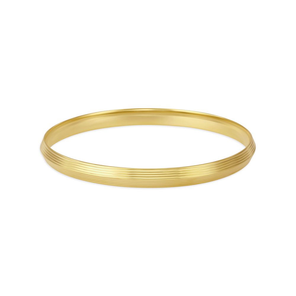 14K Solid Yellow Gold Plain Polished Heavy Bangle Bracelet - Adult & Child  Size | eBay