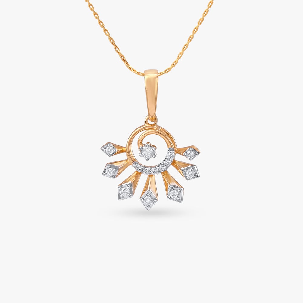 Radiant Bloom Diamond Pendant and Earrings Set,,hi-res image number null