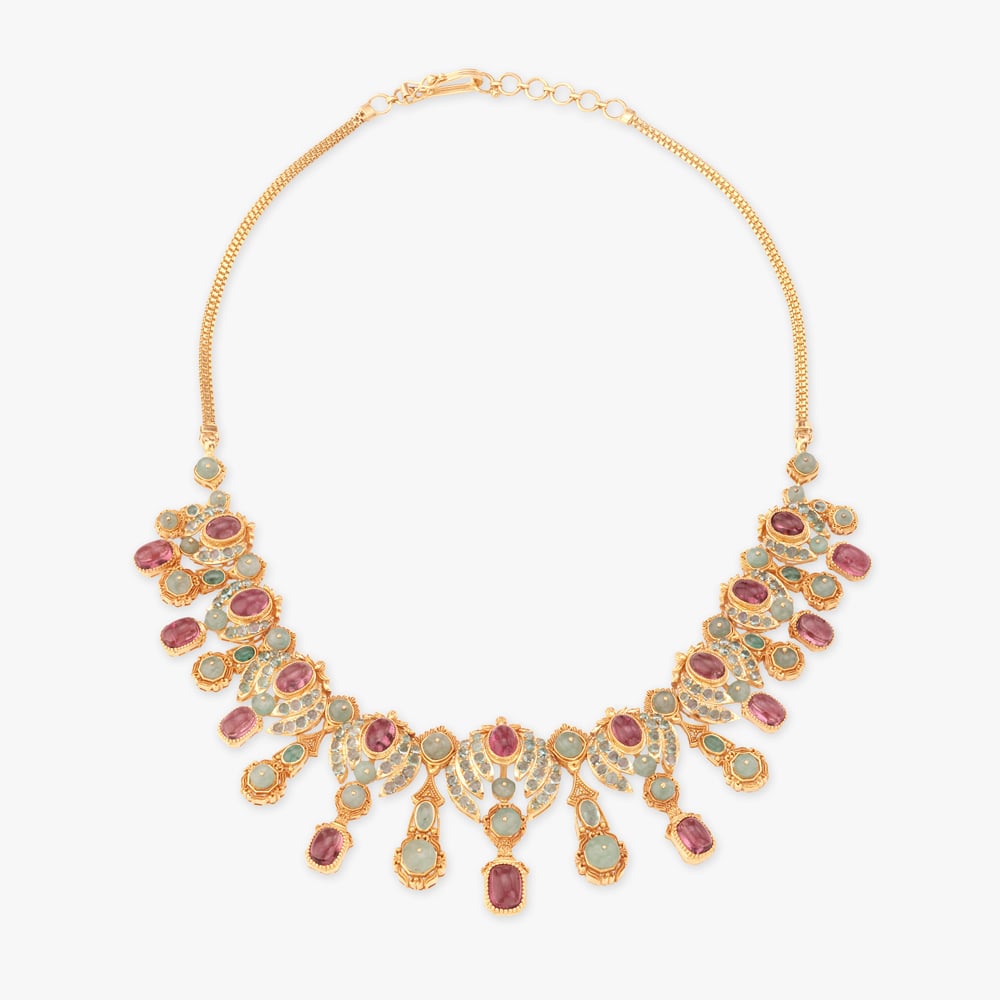 Orchard Drape Gold Necklace Set,,hi-res image number null