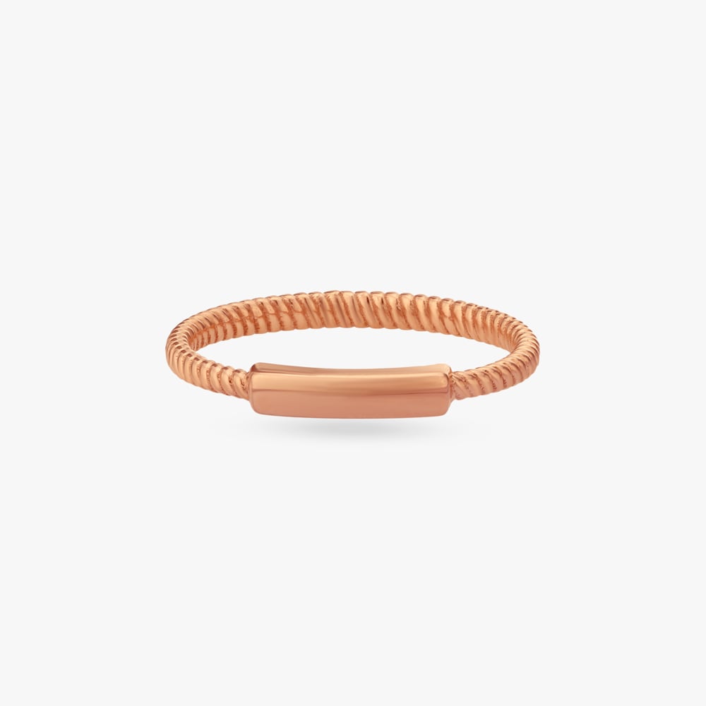 Minimal Twist Gold Ring,,hi-res image number null