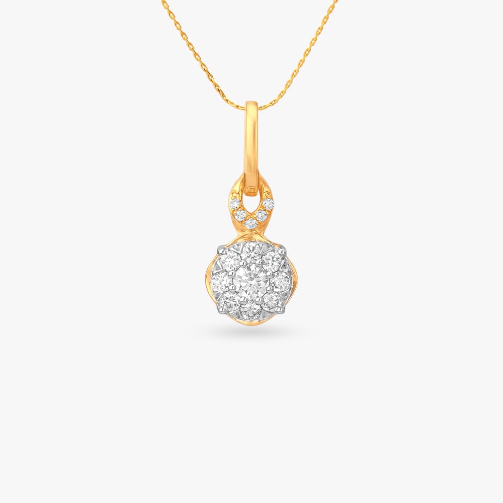 Radiant Halo Diamond Pendant,,hi-res image number null
