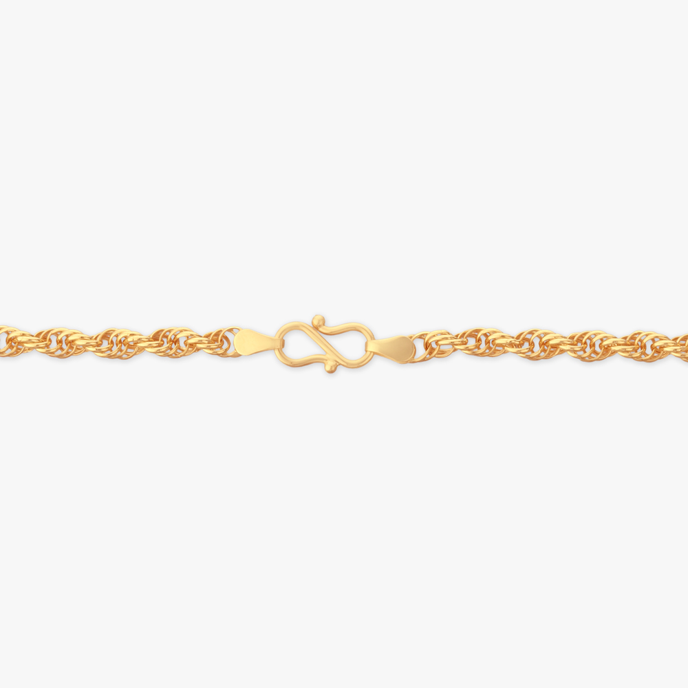 Titan Twist Gold Chain for Men,,hi-res image number null