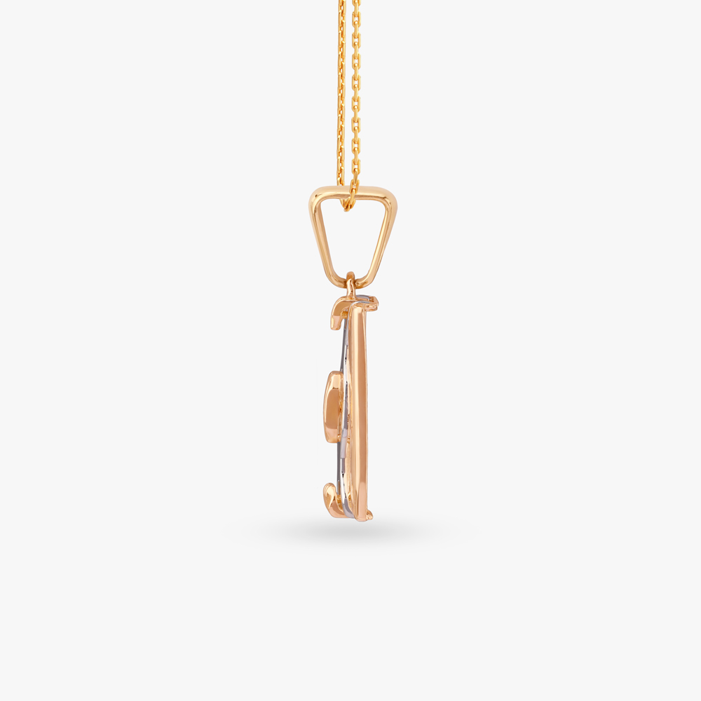 

Rectangular Charm Gold Pendant For Men