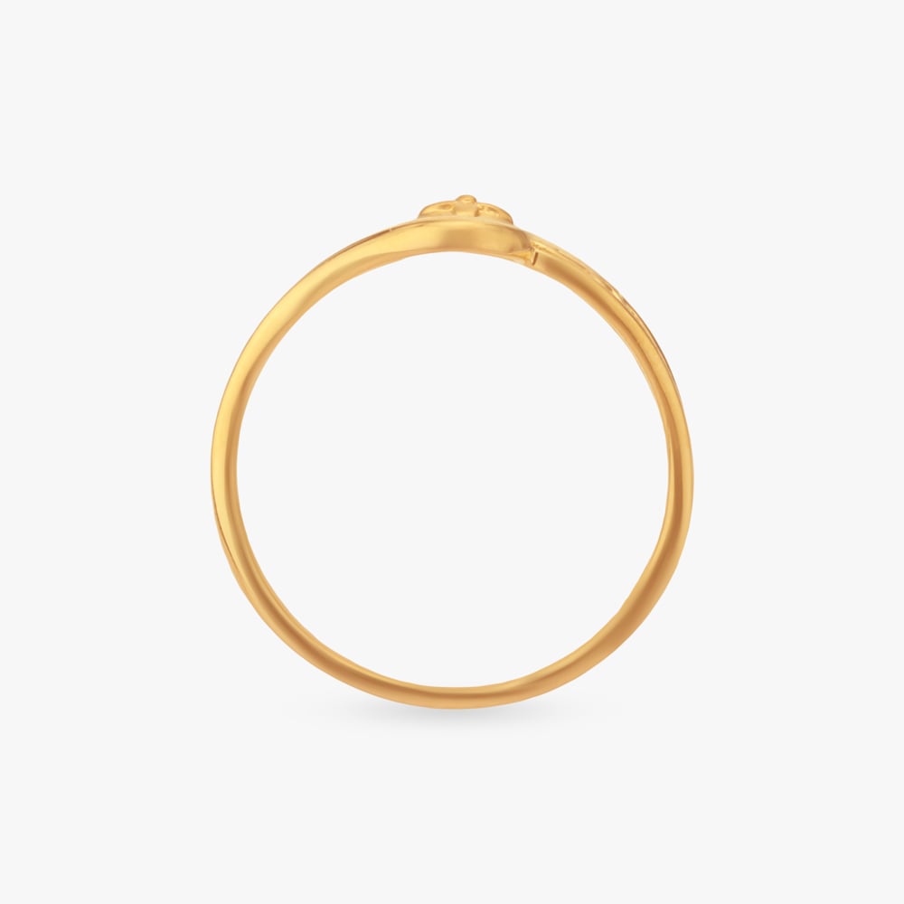 Leaf Rhythm Gold Ring,,hi-res image number null