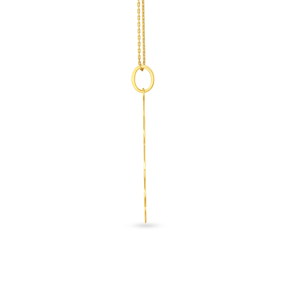 Stylish Ajna Chakra Gold Pendant,,hi-res image number null