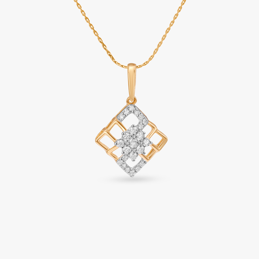 Chic Prism Diamond Pendant,,hi-res image number null