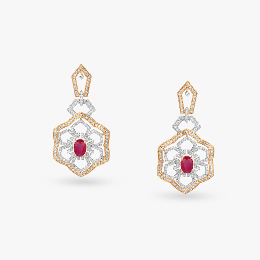Symbol of Royalty Natural diamond Necklace Set,,hi-res image number null