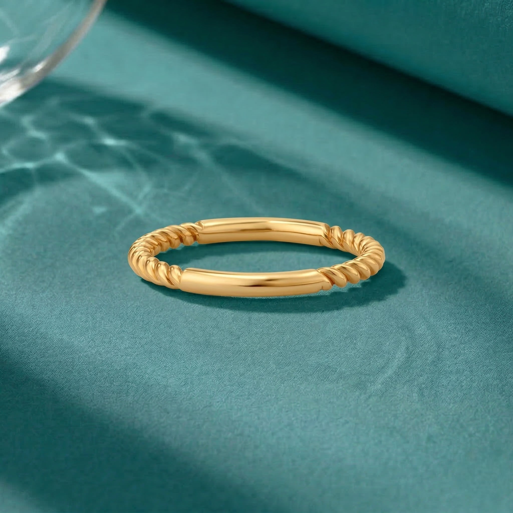 Classic Twist Gold Ring,,hi-res image number null