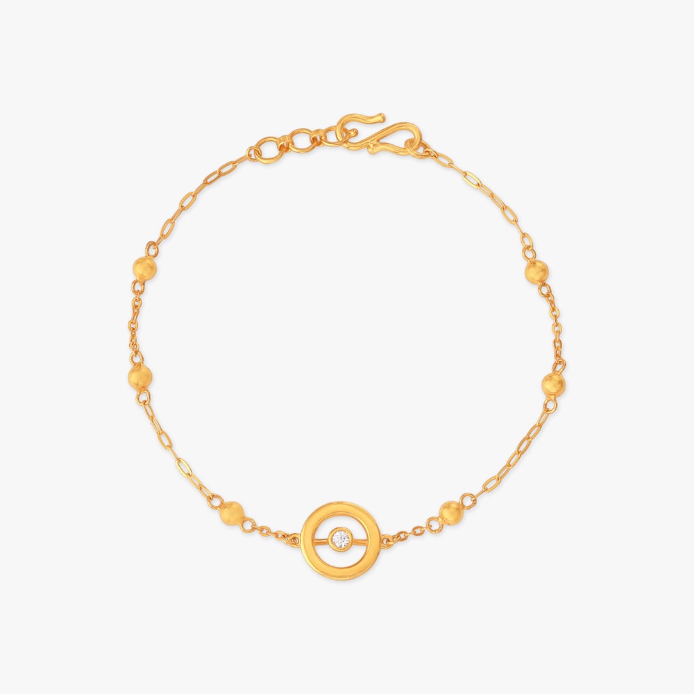 Orbit Gleam Gold Bracelet,,hi-res image number null