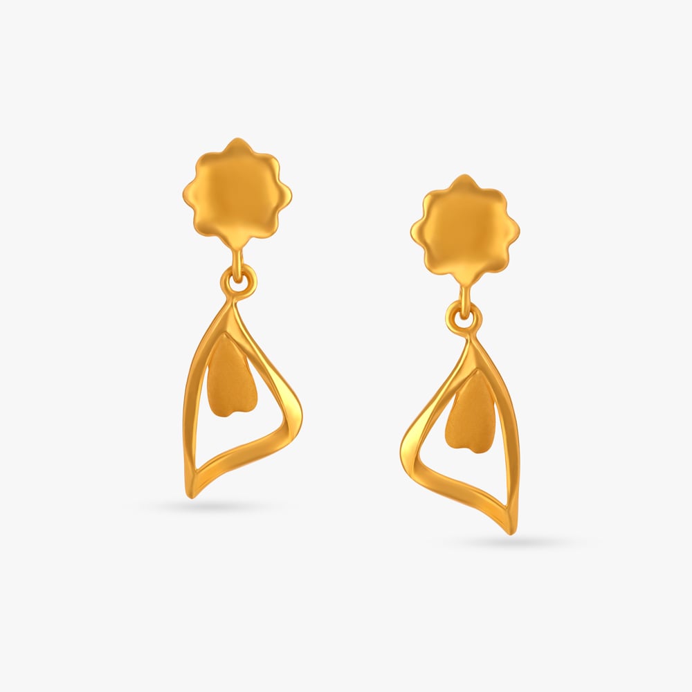 Abstract Minimal Drop Earrings