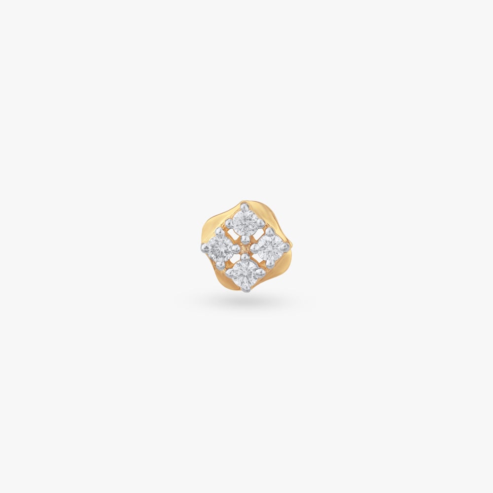 Petite Blossom Diamond Nose Pin,,hi-res image number null
