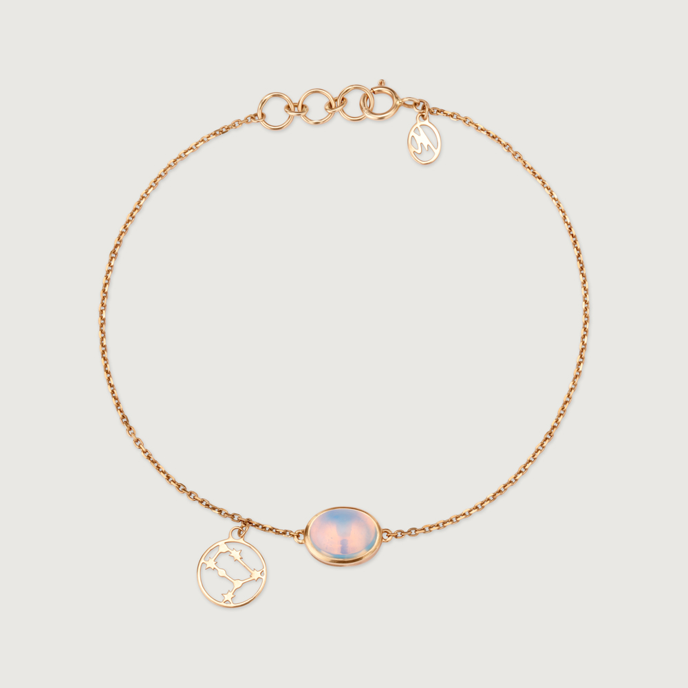 14KT Gemini Birthstone Yellow Gold Bracelet,,hi-res image number null