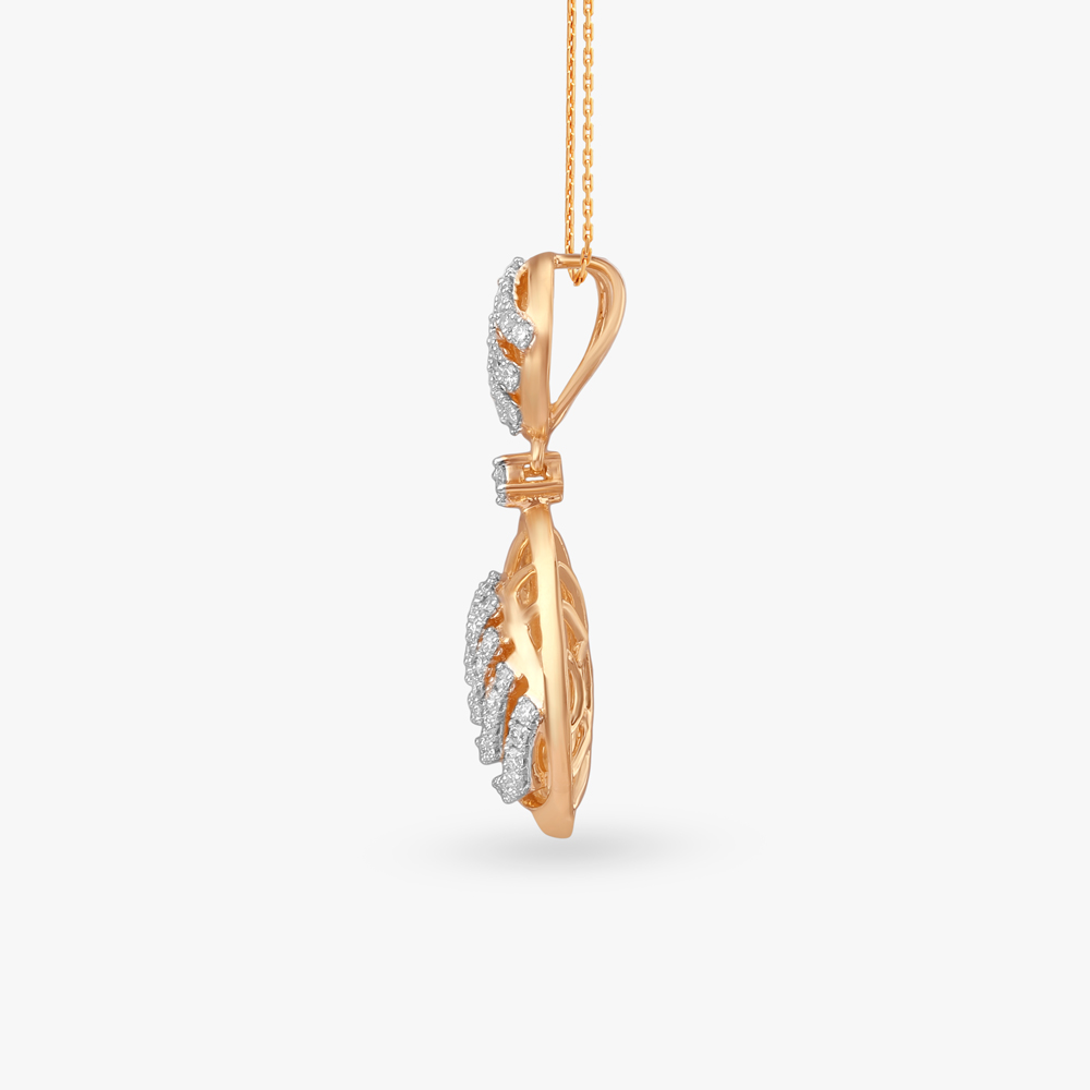 Chevron Elegance Diamond Pendant,,hi-res image number null